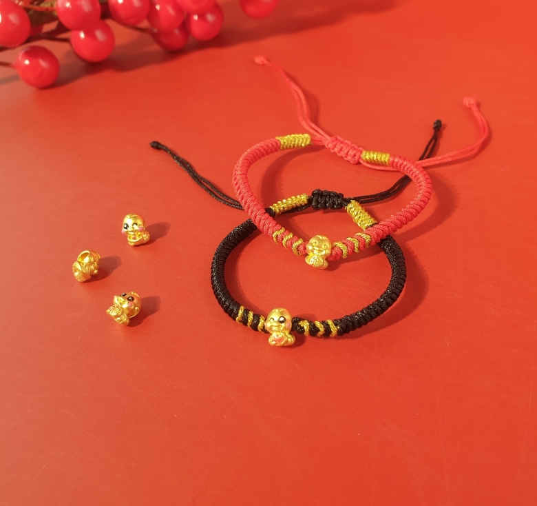 Charm Rắn Chibi Mini 24K