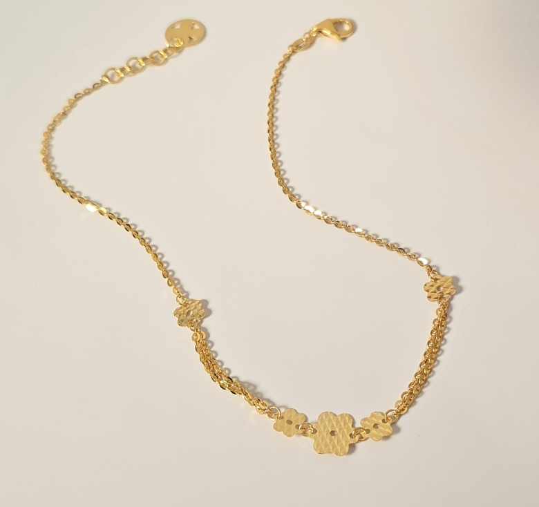 Lắc Chân Chữ Công Hoa MM 16K