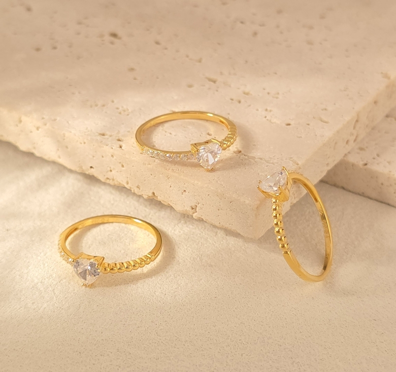 Nhẫn 1h Tim Đai 1Hg Tấm 1Hg Bi Trơn 16K