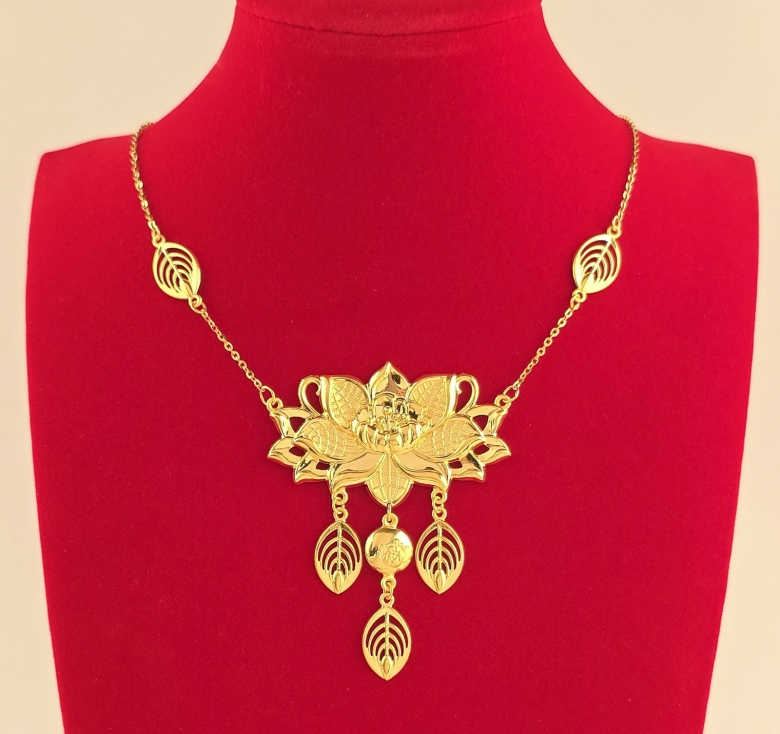 Dây Mặt Hoa Sen 23K