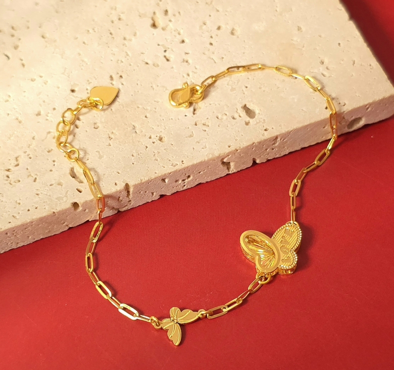 Lắc Xích Bướm MM 24K