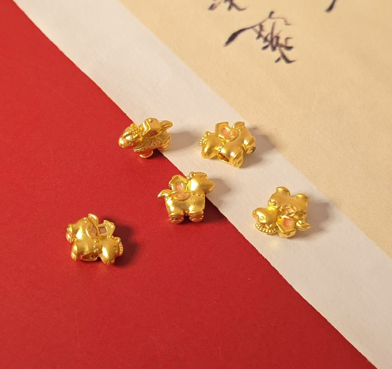 Charm Ngựa Pony Ngôi Nhà 24K