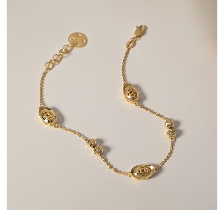 Lắc Chữ Công Bi Khúc Nén Vàng 16K