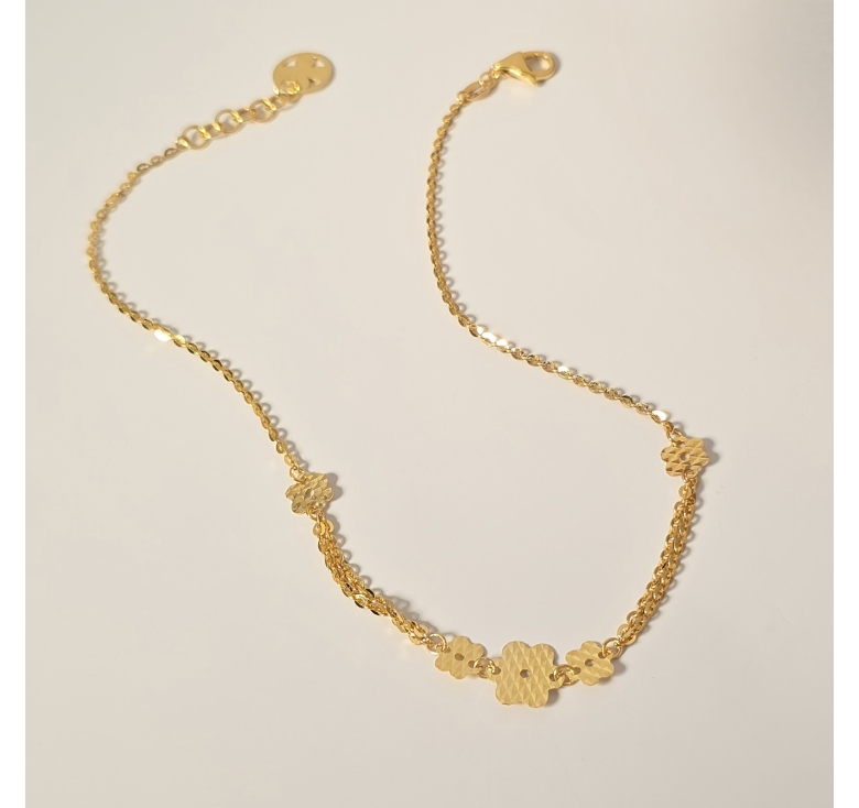 Lắc Chân Chữ Công Hoa MM 16K