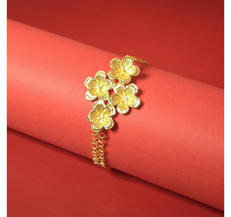 Lắc 4 Hoa Mai Kết 23K