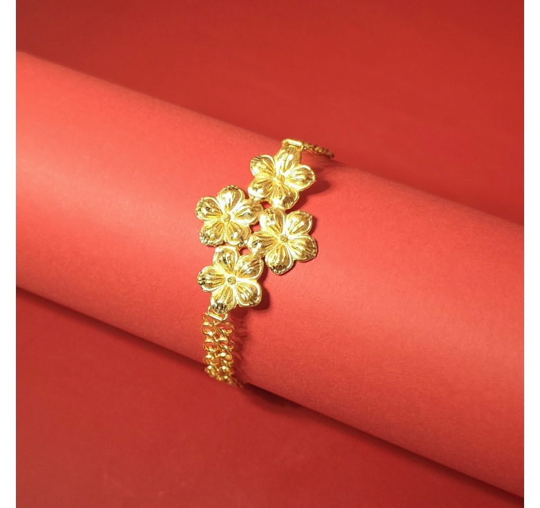 Lắc 4 Hoa Mai Kết 23K