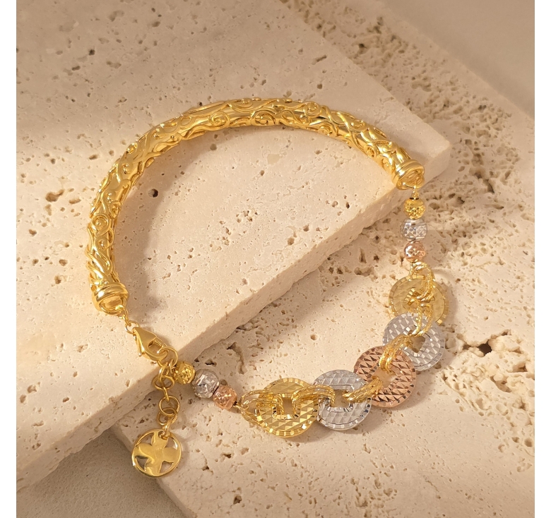 Vòng 1/2 Ống Natra Bi Ngũ Điếu 3 Màu 16K