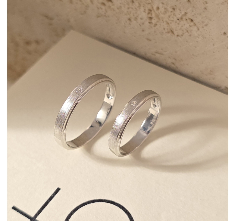 Nhẫn 1 Hột Chạm Cát Italy