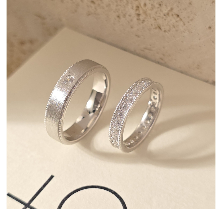 Nhẫn Bản Cát Nhám + Nhẫn 1Hg Tấm Italy