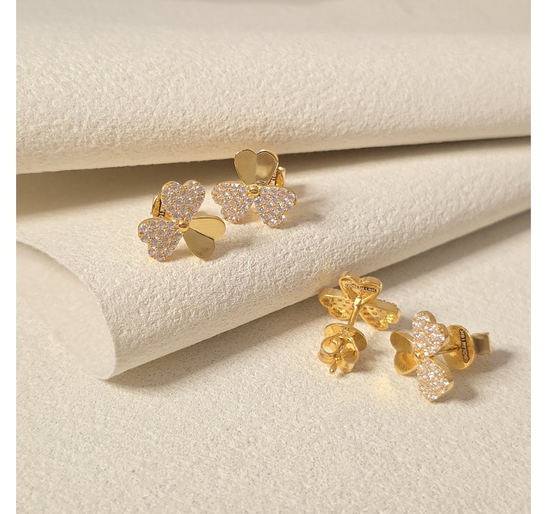 BCN Hoa 3 Cánh Kết Tấm Trơn 16K