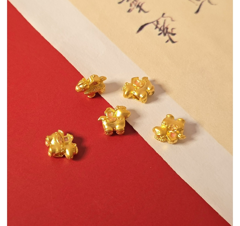 Charm Ngựa Pony Ngôi Nhà 24K